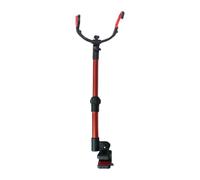 Harilla Soporte para Caña de Pescar para Silla, Aparejos de Pesca, Soporte Plegable Telescópico Multiusos, Ajustable, para Playa Y Río, Rojo