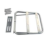 Harilla Soporte para Carcasa Trasera de Bicicleta Eléctrica, Portaequipajes Extendido, Extraíble, Fácil Instalación, Soporte de Montaje Estable, Extensión, Plata