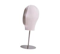 Harilla Soporte para Sombreros, Estante para Sombreros con Base de Acero Inoxidable, Tablero de Mesa, Soporte Resistente para Exhibición de Gorras, Cabeza de, Beige