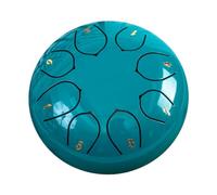 Harilla Tambor de acero, tambor de mano, 6 pulgadas, 8 notas, instrumento de percusión para educación musical, Azul