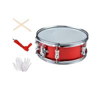 Harilla Tambor de Caja de 14 Pulgadas, Instrumentos Musicales, Instrumento de Percusión Ligero, Tambores Musicales para Principiantes, Niños, Adultos, Regalos, Red 14 Inch