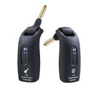 Harilla Transmisor Y Receptor Recargable para Guitarras Eléctricas, Portátil, Inalámbrico, para Bajistas Y Miembros de Bandas, Negro