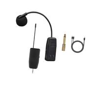 Harilla Transmisores de micrófono para violín, trompeta, instrumento resistente, micrófono de condensador con clip para presentaciones con bandas, Clip Corto