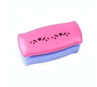 Harilla Troqueladora de Borde para Scrapbooking Troquel Perforadora Estampador Borde Manual Decoración Papel Escolares Artesanías Material Resistente Adecuada, Doble Corazón