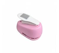 Harilla Troqueladora de Sello Postal Crea Bordes Troquelados de Estilo Vintage con Corte Suave para Cartulina y Papel con Embosador Manual Recorte Preciso, Rosa
