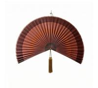 Harilla Ventilador Pared Semicircular Plegable Ventilador Pared con Decorativa Tejido Decorativo para Dormitorios, 60x120cm