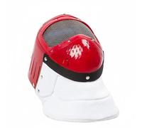 Harilla Visor de Esgrima Infantil Casco Transpirable para Niños con Elementos de Reforzada y Bib Interior Adecuado para Prácticas Diarias Formación Deportiva y Jornadas Escolares, Rojo