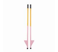 Harilla Zancos Infantiles con Diseño Ergonómico en Madera Empuñadura Acolchada y Base Triangular Adecuados para Actividades Lúdicas Desarrollo Psicomotor, Rosa, 90