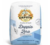 Harina Caputo Doppio Zero Clásica, Origen Italiana, ideal para masas suaves y ligeras, recomendado para panes ligeros y de miga suave y blanca, Tipo Harina 00, Contiene 1 unidad de 1 Kg