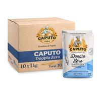 Harina Caputo Doppio Zero Clásica, Origen Italiana, ideal para masas suaves y ligeras, recomendado para panes ligeros y de miga suave y blanca, Tipo Harina 00, Contiene 10 unidades de 1 Kg