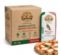 Harina Caputo Grano Italiano, Origen Italiana, ideal para masas ligeras con grandes cavidades, gran volumen, Recomendado para la clásica pizza napolitana, Tipo Harina 0, Contiene 10 unidad de 1 Kg