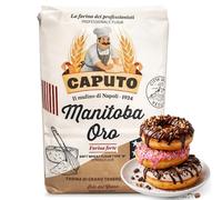 Harina Caputo Manitoba Oro, Origen Italiana, elástica de alto valor proteico, ideal para repostería y productos fermentados, Tipo Harina 0, Contiene 1 unidad de 1 Kg