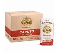 Harina Caputo Pizzeria, Origen Italiana, ideal para masas de alta hidratación, ligera y perfectamente levada, Recomendado para la clásica pizza napolitana, Tipo 00, Contiene 10 unidades de 1 Kg