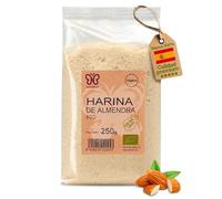 Harina de Almendra 250g Naturcid - Alto Contenido de Fibra, Magnesio, Fósforo y Potasio - Fuente Vitaminas del Grupo B, Proteínas, Calcio, Hierro y Zinc - Bajo Contenido de Sal - Origen España