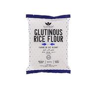 Harina de arroz glutinoso 400 g sin gluten natural para mochi y repostería asiática, espesante para salsas y cremas, textura elástica y suave