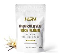 Harina de Arroz Hidrolizada de HSN | Vainilla 3 Kg = 75 Tomas por Envase | Para Tomar en Batido | Ideal batidos de carbohidratos y proteínas para celiacos | No-GMO, Vegano, Sin Gluten