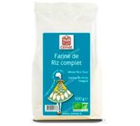 Harina de Arroz Integral, Orgánica, 500 g. Pack de 3