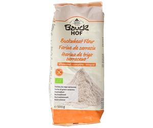 Harina de Trigo Sarraceno Sin Gluten - 500 g - Ayuda a Mejorar el Tránsito Intestinal - Propiedades Antioxidantes - Ideal para Hacer Tortas o Crepes - Bauckhof