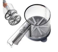 Harina Sifter - Fine Mesh Baking Sifter for Cakes and Kitchen Use | Poliestireno Pp and 304 Stainless Steel with Semi-Automatic Duster Function, Cooking Utensil for Home Restaurant Sugar Dusting