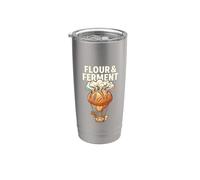 Harina y fermento Baker Power Artisan Bread Lover Making Homem Vaso térmico de acero inoxidable de doble pared