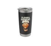 Harina y fermento Baker Power Artisan Bread Lover Making Homem Vaso térmico de acero inoxidable de doble pared
