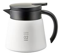 Servidor isotérmico Hario V60-02 acero inoxidable 600 ml blanco