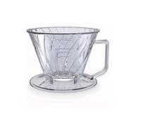 HARIO PED-02-T Pegasus Dripper 02 - Goteo de café transparente para 2 a 4 tazas, fabricado en Japón
