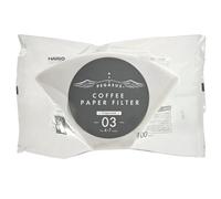 Hario Pegasus - Filtros de fondo plano, tamaño 03, color blanco, 100 unidades