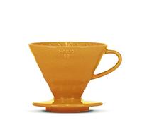 HARIO V60 - Filtro de café de porcelana (tamaño 02), color naranja