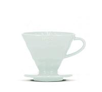 HARIO V60 - Filtro de café (porcelana, tamaño 02), color azul claro