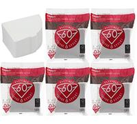 HARIO V60 - Filtros de papel para café (tamaño 01, 6 paquetes de 100 unidades)