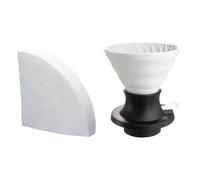 HARIO V60 - Interruptor de goteo de inmersión de cerámica, 200 ml, color blanco