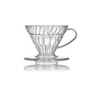 HARIO VDR-01-T - Gotero transparente 01 para café de 1 a 2 tazas, fabricado en Japón