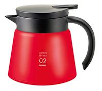 HARIO VHS-60R Tetera, 60 W, 550 milliliters, Acero Inoxidable, Rojo