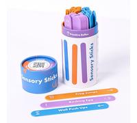 Harkla Palitos sensoriales - 60 actividades sensoriales para ayudar a los niños a relajarse, reenfocar y reducir la ansiedad | Kit de ruptura cerebral fácil de usar | Respaldado por la ciencia