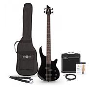 Harlem 4 Bass Guitar + 15W Amp Pack Black