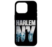 Harlem tee Shirts, Harlem New York City Skyline Short Sleeve Carcasa para iPhone 16 Pro