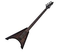 Harlem V Bass Guitar by Gear4music Trans Black