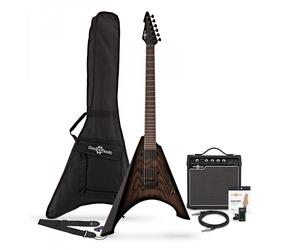 Harlem V Electric Guitar + 15W Amp Pack Trans Black