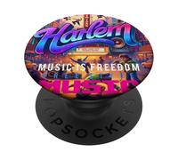 Harlem Vibes, Cool New York Harlem Street Music Free Style PopSockets PopGrip Adhesivo