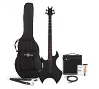 Harlem X Left Handed Bass Guitar + 15W Amp Pack Black
