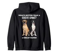 Harlequin Great Dane Funny Dog Sudadera con Capucha