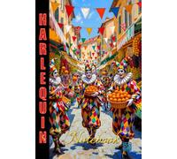 HARLEQUIN NOTEBOOK/JOURNAL - 'The Fruit Sellers' - Paperback Gloss Cover Edition: A colourful collection of notebook/journals with bright, stimulating 'Harlequin World' illustrated covers.