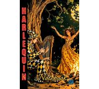 HARLEQUIN NOTEBOOK - 'The Dancer' - Paperback Gloss Cover Edition: A colourful collection of notebooks/journals with bright, stimulating 'Harlequin ... 120 lined pages on cream coloured paper.
