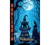 HARLEQUIN NOTEBOOK - 'The Gathering' - Paperback Gloss Cover Edition: A colourful collection of notebooks/journals with bright, stimulating 'Harlequin World' illustrated covers.