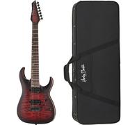Harley Benton Amarok-7 BKRD Quilted B w/Case