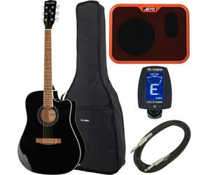 Harley Benton D-120CE BK Joyo Bundle