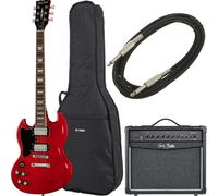 Harley Benton DC-580LH CH Vintage Ser Bundle
