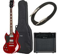 Harley Benton DC-580LH CH Vintage Ser Bundle