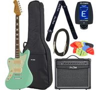 Harley Benton JA-60CC LH Seafoam Gree Set